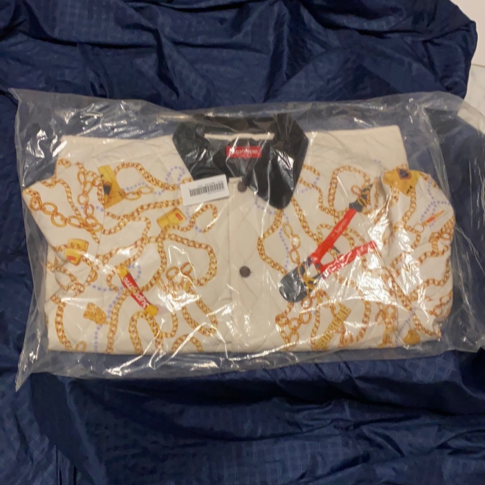 Brand New supreme Chains quilted jacket